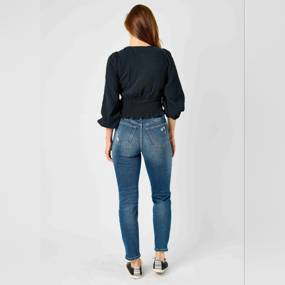 Judy Blue Women's Tummy Control Slim Fit Jeans Dark Wash Stretch Classic 9/29 - Picture 10 of 12